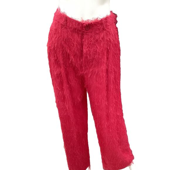 NWT Lapointe Pants Women’s Size 2 Fringe Throughout Lightweight Hot Pink Funky! - Picture 1 of 6